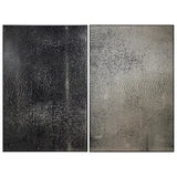 Opposites Attract 2PC - Charcoal Floater Art