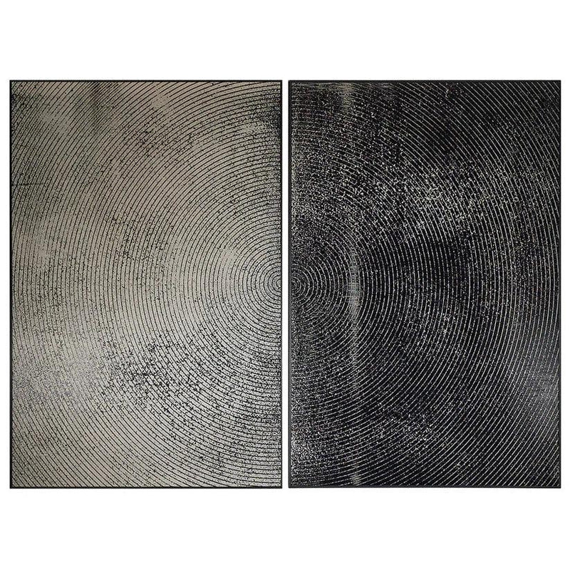 Opposites Attract 2PC - Charcoal Floater Art