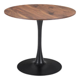 Opus Dining Table Brown & Black Dining Tables LOOMLAN By Zuo Modern