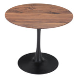 Opus Dining Table Brown & Black Dining Tables LOOMLAN By Zuo Modern