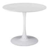 Opus Dining Table White Dining Tables LOOMLAN By Zuo Modern