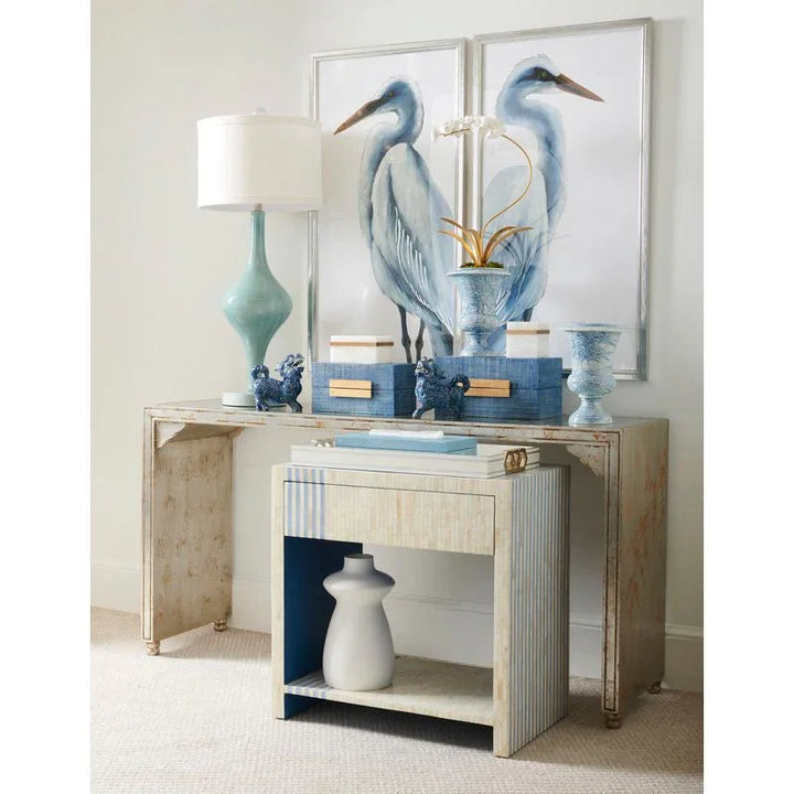 Orchid Gold Leaf Over Iron Stem Sculpture - LOOMLAN - Chelsea House - Statues & Sculptures