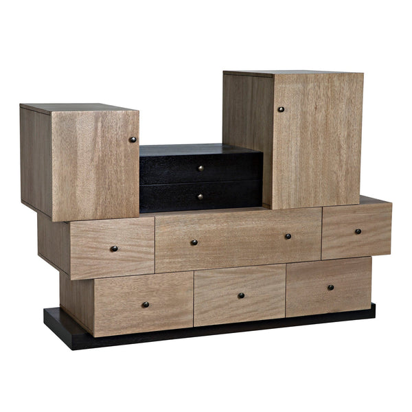 Order Wood Brown Cabinet-Accent Cabinets-Noir-LOOMLAN