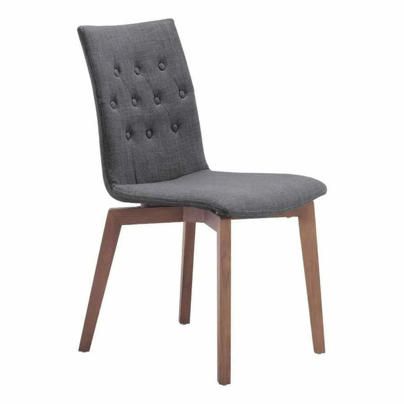 Orebro Dining Chair (Set of 2) Graphite Dining Chairs LOOMLAN By Zuo Modern