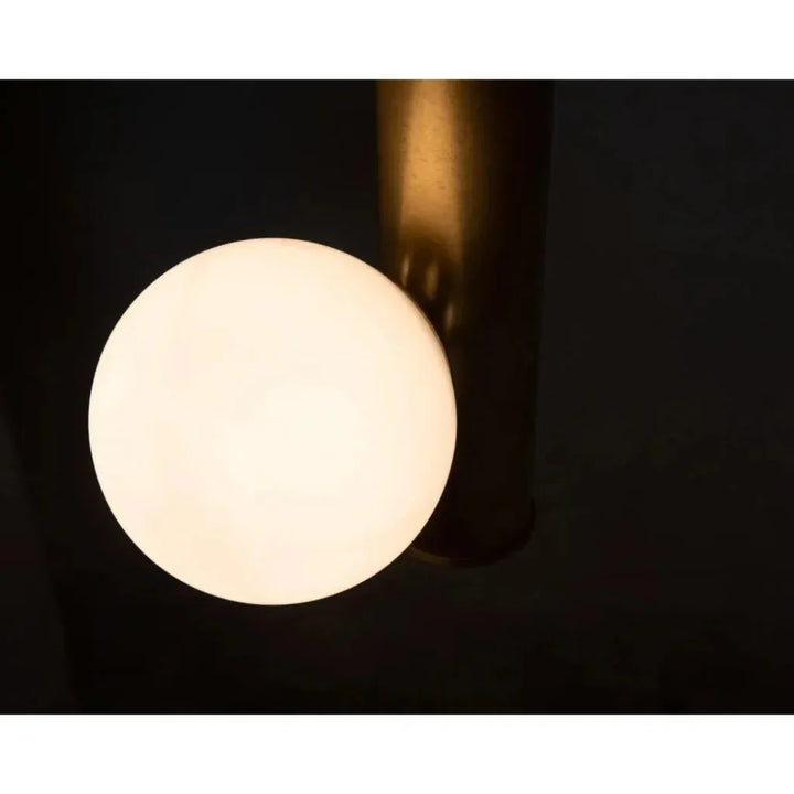 Orellana Metal Chandelier With Brass Finish - LOOMLAN - Noir - Chandeliers