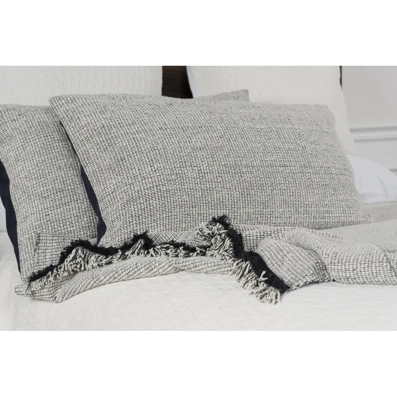 Oreo Grey & Black Cotton Throw Blanket For Bed Shams