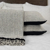 Oreo Grey & Black Cotton Throw Blanket For Bed Shams