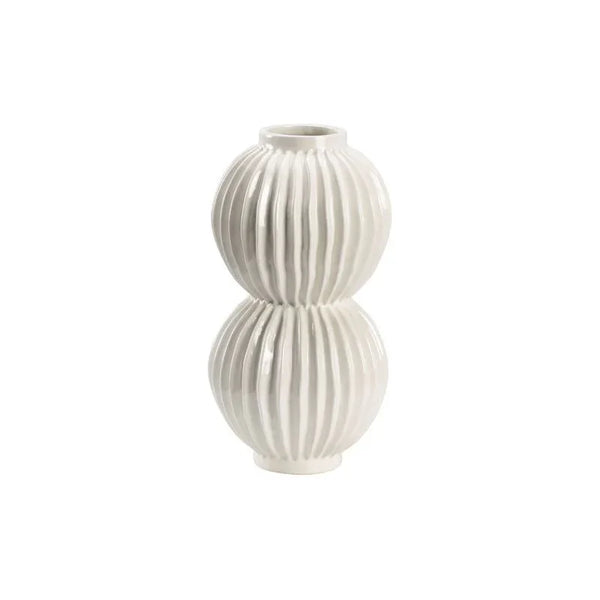 Organic Disc Ceramic Vase - LOOMLAN - Chelsea House - Vases & Jars
