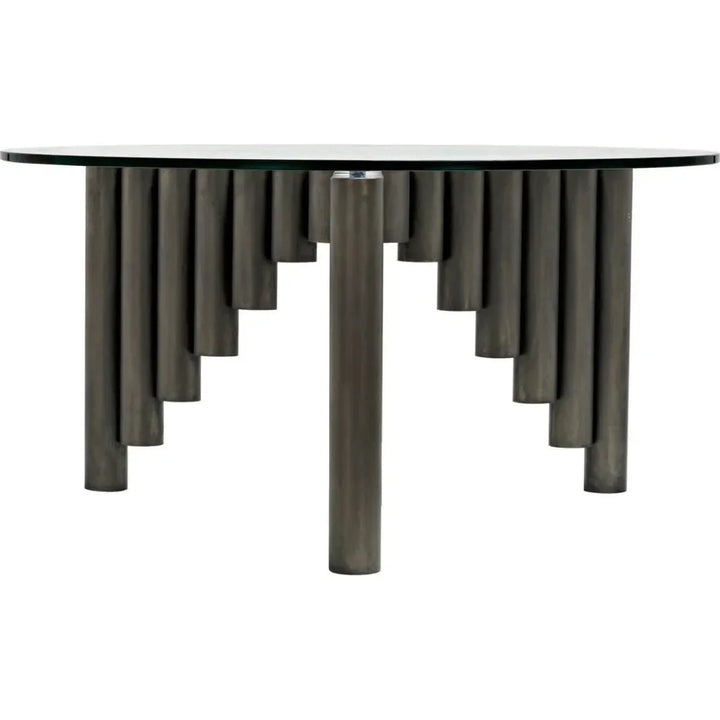 Organum Coffee Table, Gun Metal Finish - LOOMLAN - Noir - Coffee Tables