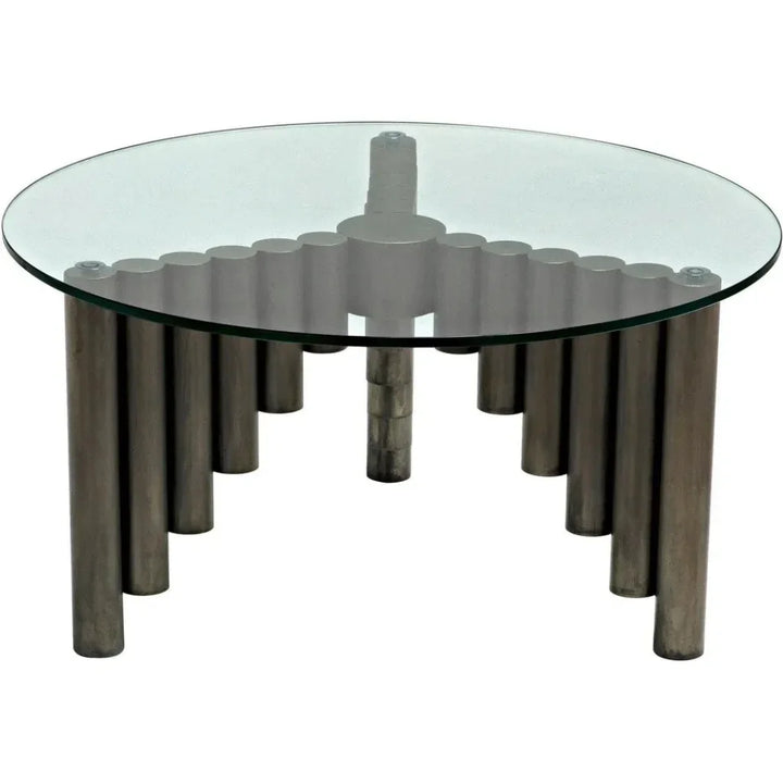 Organum Coffee Table, Gun Metal Finish - LOOMLAN - Noir - Coffee Tables