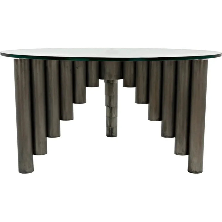 Organum Coffee Table, Gun Metal Finish - LOOMLAN - Noir - Coffee Tables