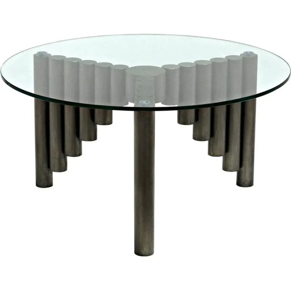 Organum Coffee Table, Gun Metal Finish - LOOMLAN - Noir - Coffee Tables