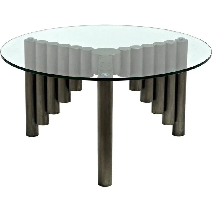 Organum Coffee Table, Gun Metal Finish - LOOMLAN - Noir - Coffee Tables