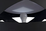 Orion Steel and White Marble Floor Lamp-Floor Lamps-Noir-LOOMLAN