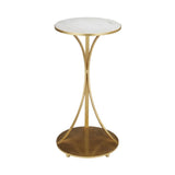 Orla Gold Leaf Finish Marble C Table