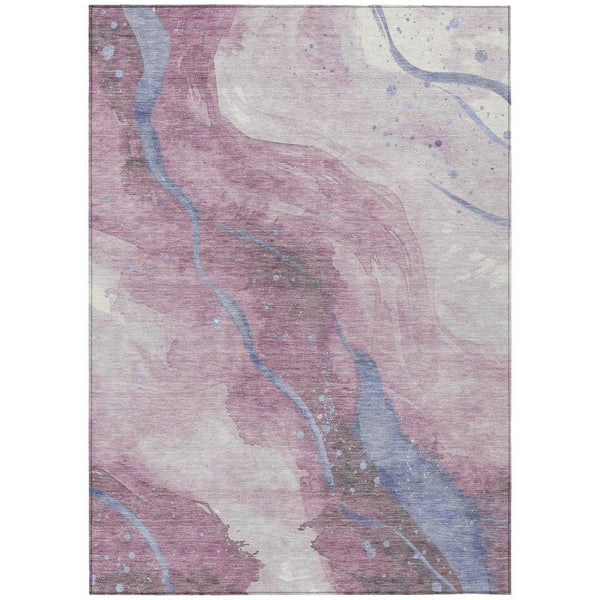 Ornitha Pink Washable Indoor - Outdoor Rug - LOOMLAN - LOOMLAN Rugs - Outdoor Rugs