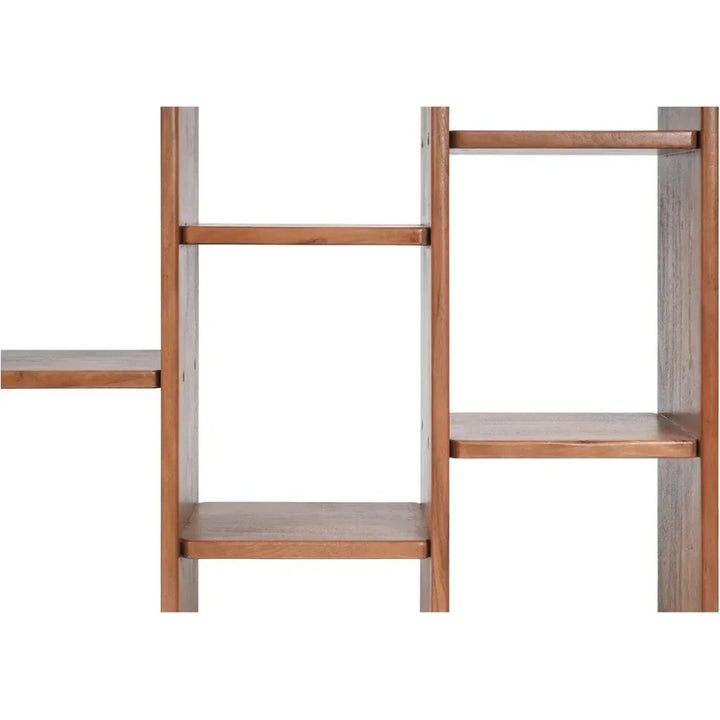 Orson Wood Brown Etagere-Etageres-Moe's Home-LOOMLAN