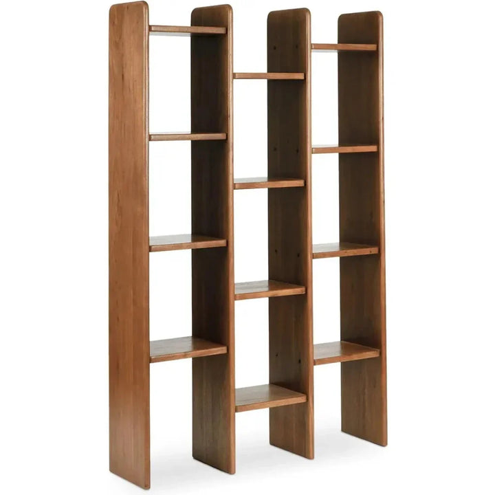 Orson Wood Brown Etagere-Etageres-Moe's Home-LOOMLAN