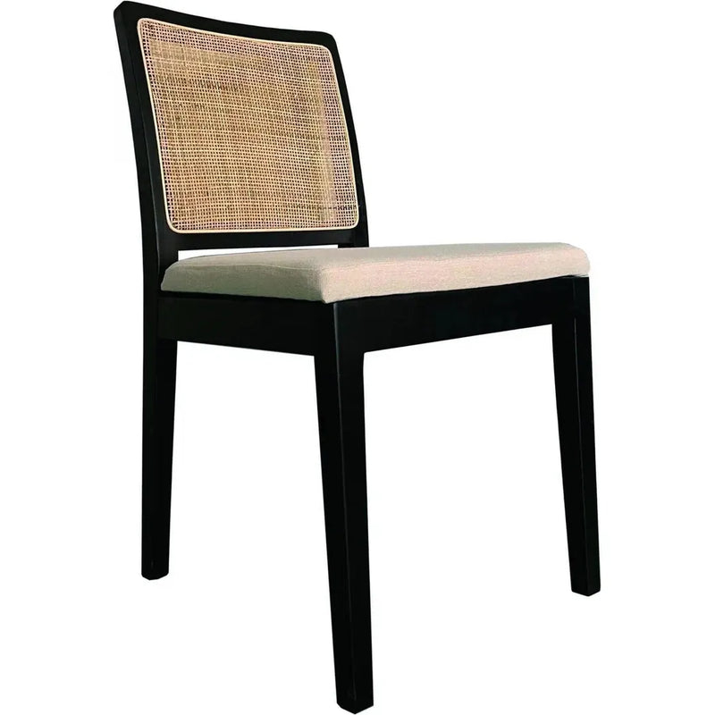 Orville Performance Fabric Modern Dining Chair 2PC-Dining Chairs-Moe's Home-Black-LOOMLAN