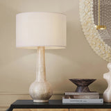 Osa Elegant Ivory Design Table Lamp-Table Lamps-Currey & Co-LOOMLAN