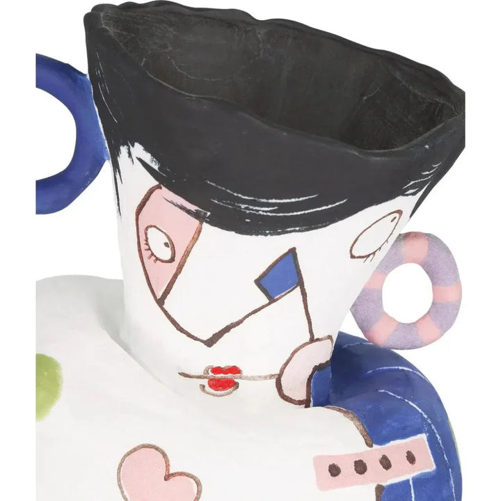 Osamu Porcelain White Objects 2PC Statue - LOOMLAN - Currey & Co - Statues & Sculptures