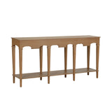 Oslo Wooden Modern Console Table-Console Tables-Chelsea House-Brown-LOOMLAN