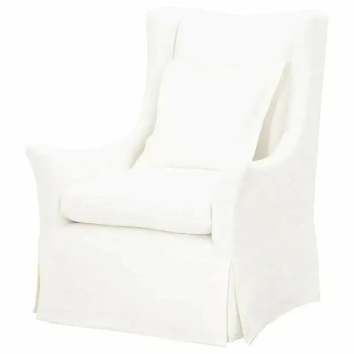 Otto Swivel Club Chair Creme Crepe - LOOMLAN - Essentials For Living - Club Chairs