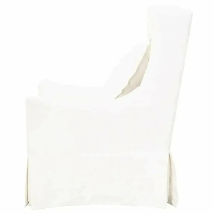 Otto Swivel Club Chair Creme Crepe - LOOMLAN - Essentials For Living - Club Chairs