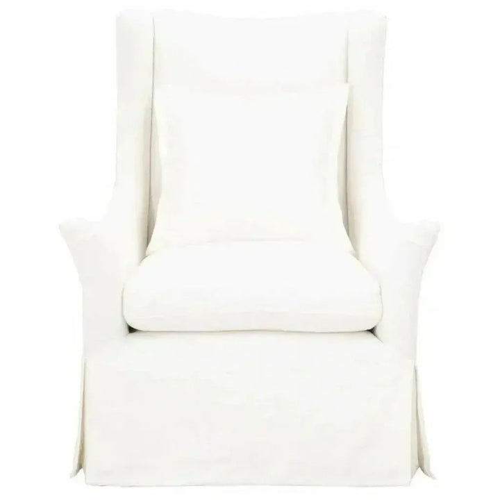 Otto Swivel Club Chair Creme Crepe - LOOMLAN - Essentials For Living - Club Chairs
