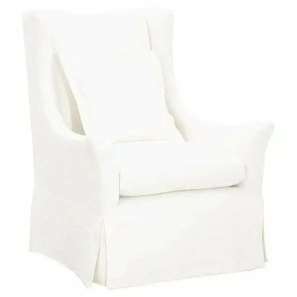Otto Swivel Club Chair Creme Crepe - LOOMLAN - Essentials For Living - Club Chairs