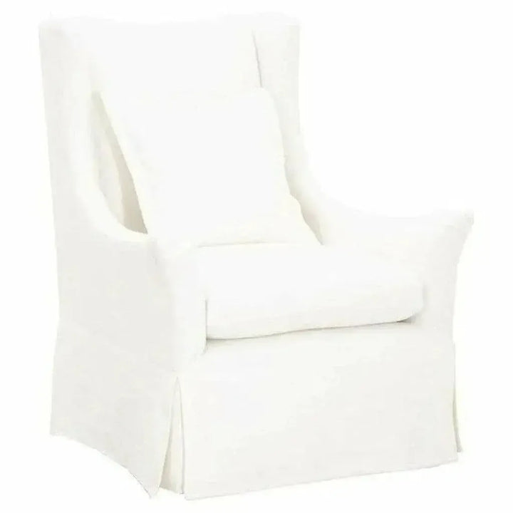 Otto Swivel Club Chair Creme Crepe - LOOMLAN - Essentials For Living - Club Chairs