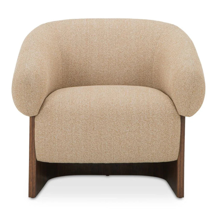 Otto Walnut Veneer Base Accent Chair - LOOMLAN - Moe's Home - Club Chairs
