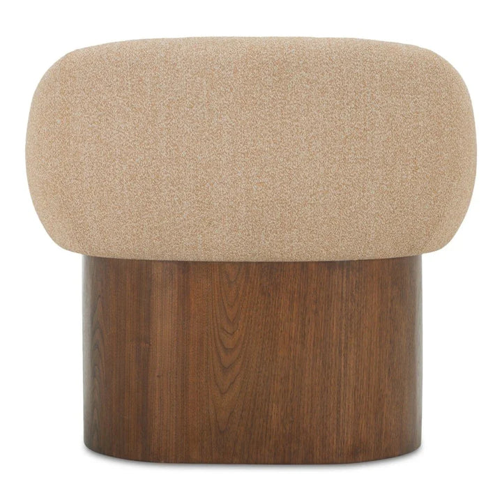 Otto Walnut Veneer Base Accent Chair - LOOMLAN - Moe's Home - Club Chairs