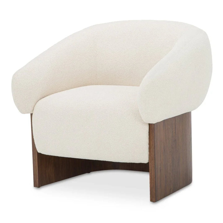 Otto Walnut Veneer Base Accent Chair - LOOMLAN - Moe's Home - Club Chairs