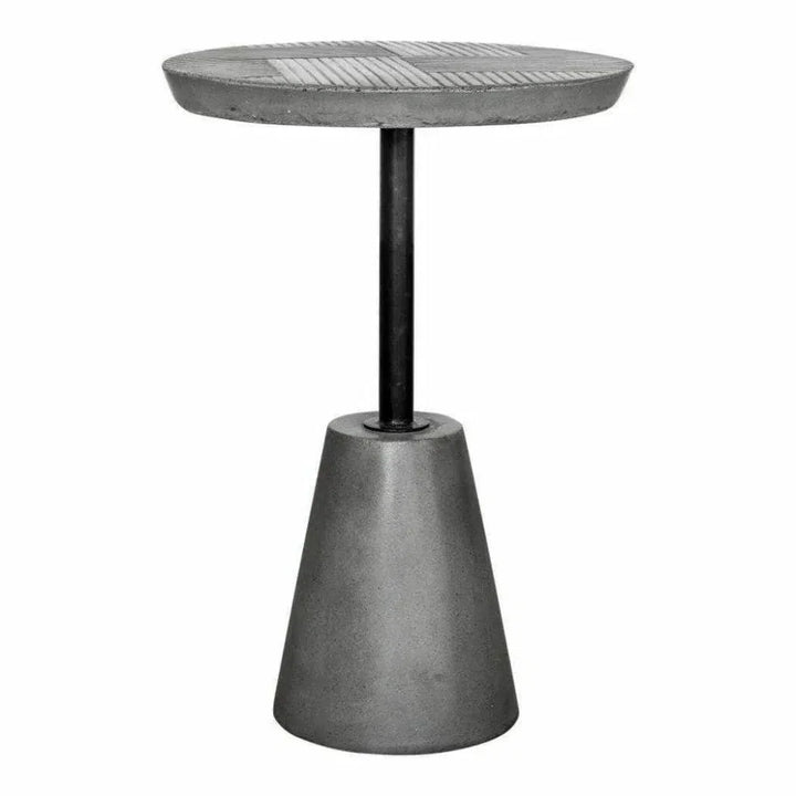 Outdoor Accent Table Grey - LOOMLAN - Moe's Home - Outdoor Side Tables