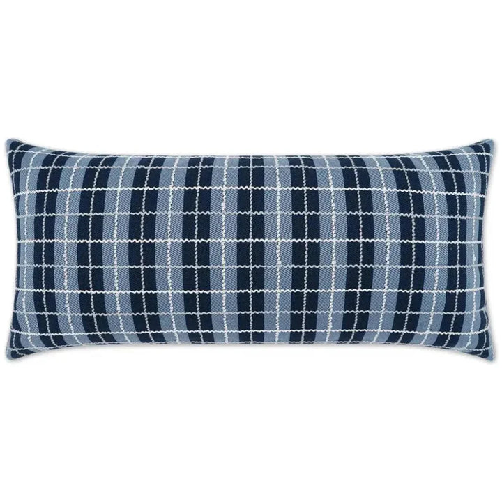 Outdoor Ando Lumbar Pillow - Azure-Outdoor Pillows-D.V. Kap-LOOMLAN