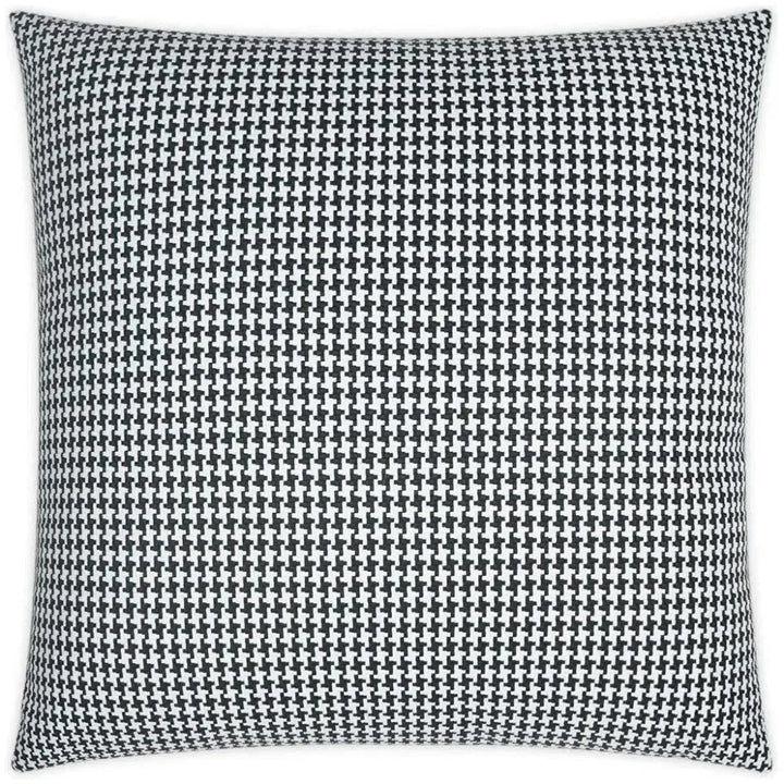 Outdoor Bedford Pillow - Black-Outdoor Pillows-D.V. Kap-LOOMLAN