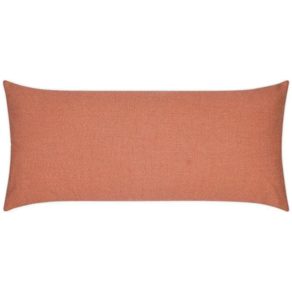 Outdoor Bliss Lumbar Pillow - Guava-Outdoor Pillows-D.V. Kap-LOOMLAN