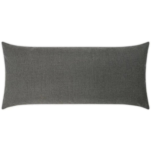 Outdoor Bliss Lumbar Pillow - Smoke-Outdoor Pillows-D.V. Kap-LOOMLAN