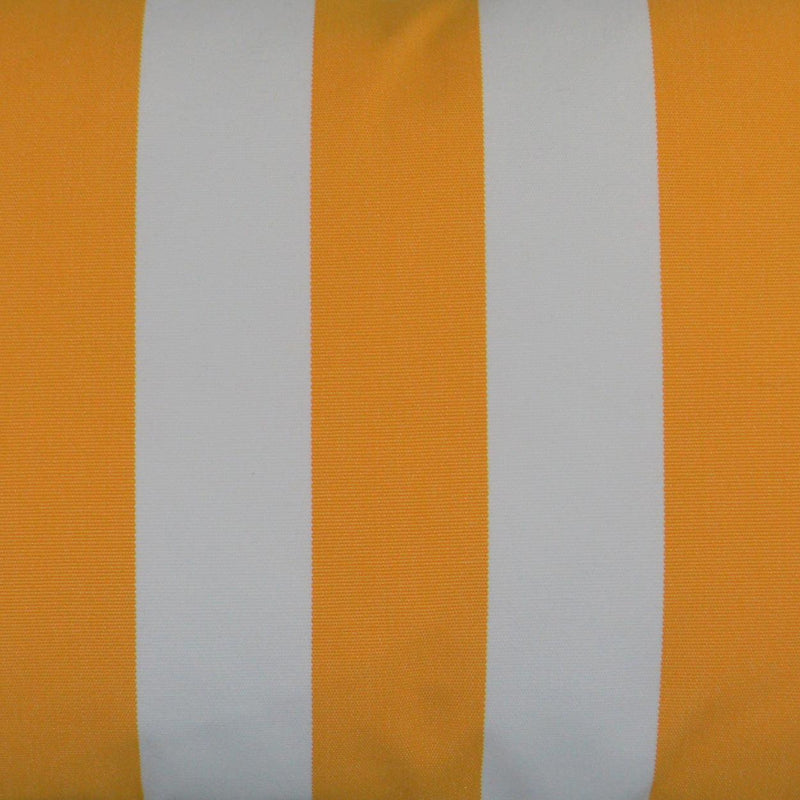 Outdoor Café Stripe Lumbar Pillow - Yellow-Outdoor Pillows-D.V. KAP-LOOMLAN