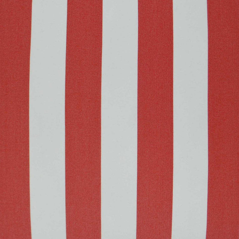 Outdoor Café Stripe Pillow - Red-Outdoor Pillows-D.V. KAP-LOOMLAN