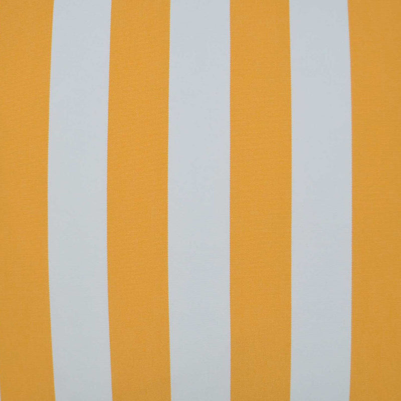 Outdoor Café Stripe Pillow - Yellow-Outdoor Pillows-D.V. KAP-LOOMLAN