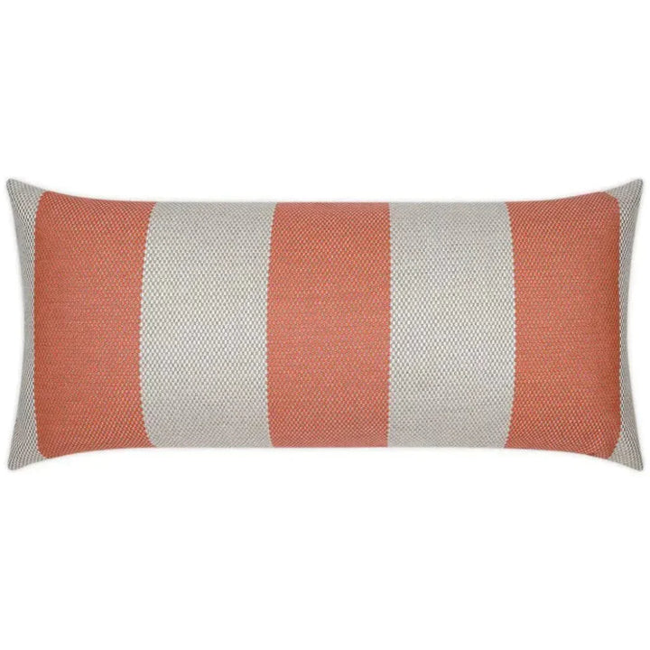 Outdoor Carlsbad Lumbar Pillow - Guava-Outdoor Pillows-D.V. Kap-LOOMLAN