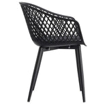 Outdoor Chair Black Set