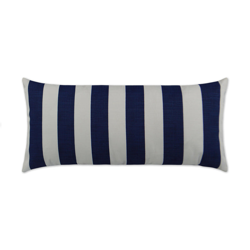 Outdoor Classics Lumbar Pillow - Navy-Outdoor Pillows-D.V. KAP-LOOMLAN