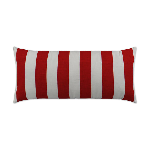 Outdoor Classics Lumbar Pillow - Red-Outdoor Pillows-D.V. KAP-LOOMLAN