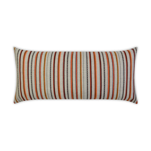 Outdoor Cullen Lumbar Pillow - Garnet-Outdoor Pillows-D.V. KAP-LOOMLAN