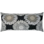 Outdoor Daisy Chain Lumbar Pillow - Black