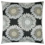 Outdoor Daisy Chain Pillow - Black