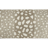 Outdoor Deerskin Lumbar Pillow - Alabaster-Outdoor Pillows-D.V. KAP-LOOMLAN